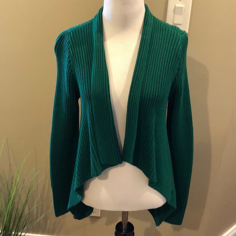 NWOT! Lauren Ralph Lauren kelly green knit cardi